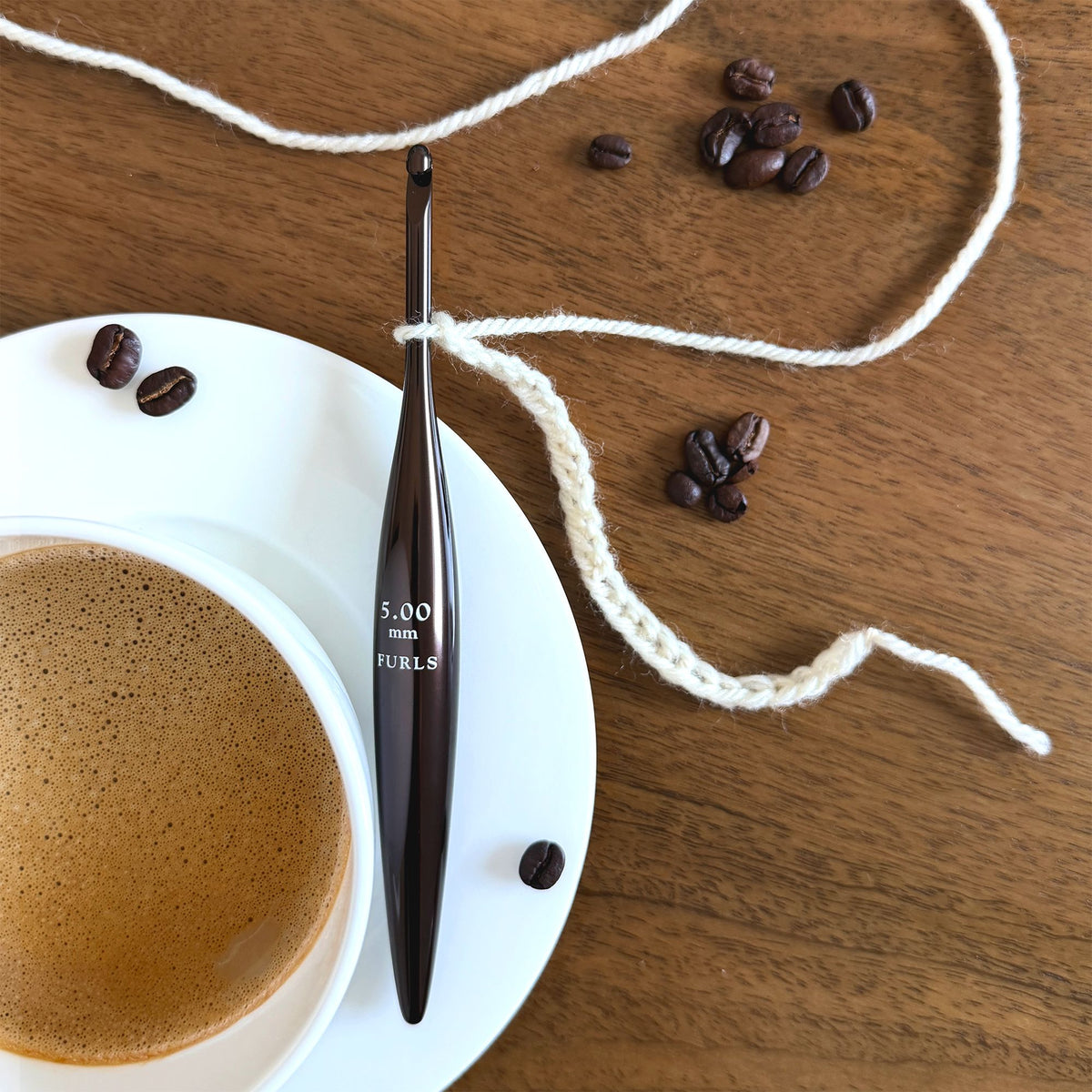 Espresso Streamline® Metal Crochet Hooks Streamline Metal FurlsCrochet 