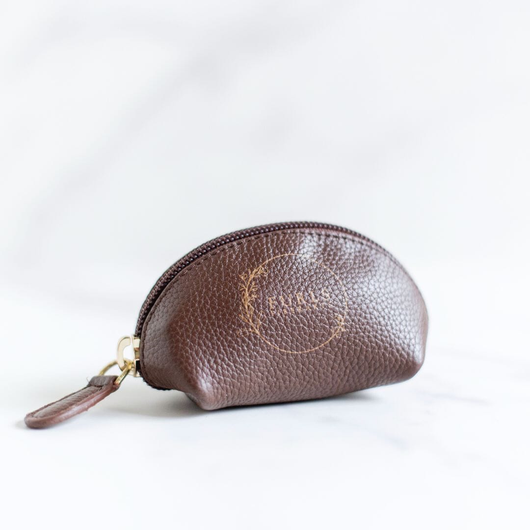 Clara Notions Pouch Leather Accessories FurlsCrochet Brown 